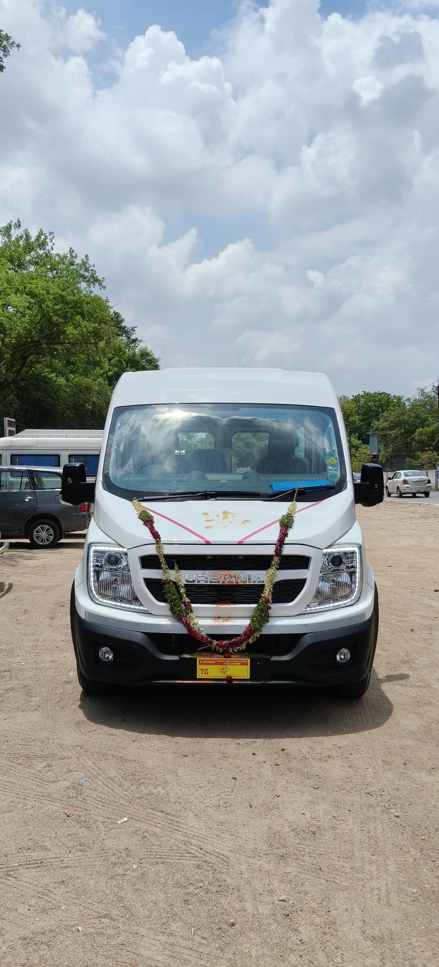 Force Urbania van decorated for family tour Hyderabad